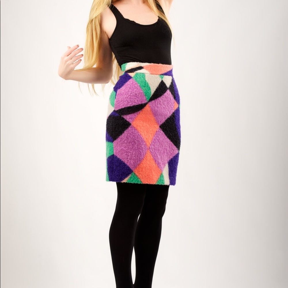 Emilio Pucci Caledon Graphic-Print Skirt